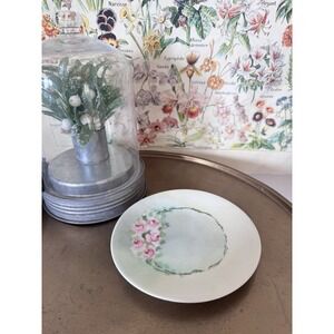 Antique Vintage Floral Plate Roses Bavaria Favorite Tea Small Decor Spring